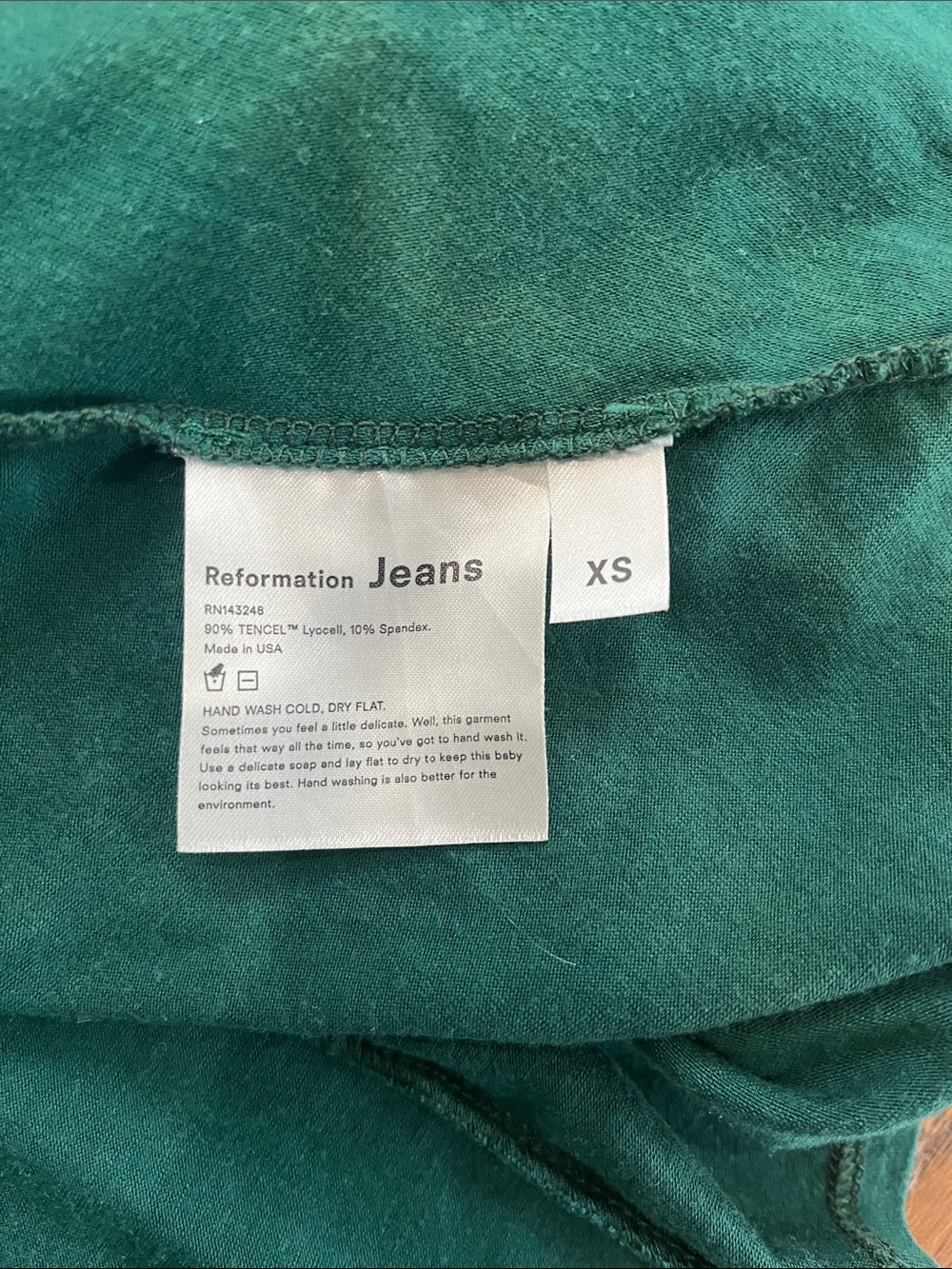 Reformation Rou Emerald Green Midi Dress - Picture 5 of 5
